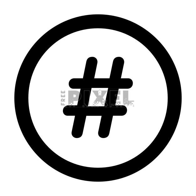 Free Svg - Hashtag Icon | FreePixel.com