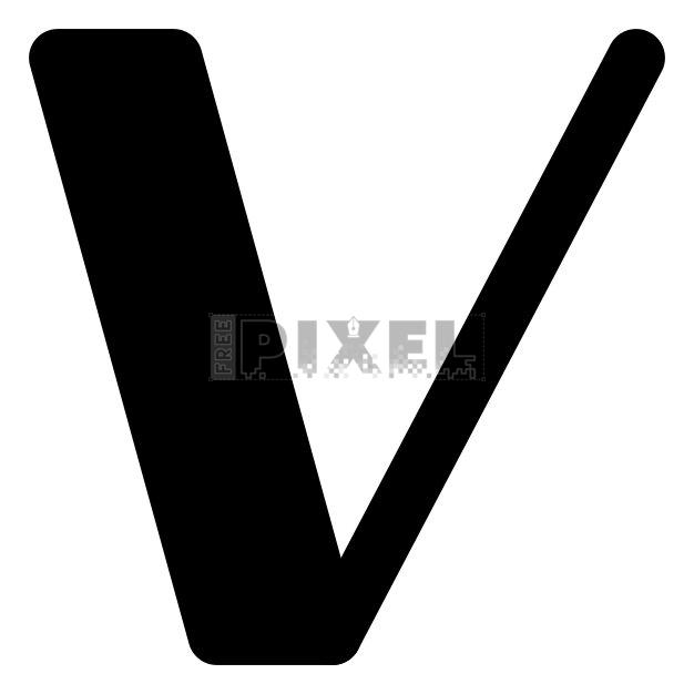 Free Svg - Letter V Icon | FreePixel.com