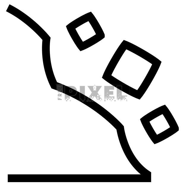 Free - Rockfall Icon | FreePixel.com