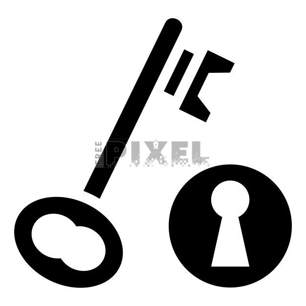 Free - Key And Lock Icon | FreePixel.com