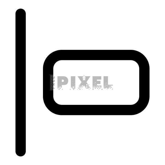 Free Svg - Rectangle With Vertical Line | FreePixel.com