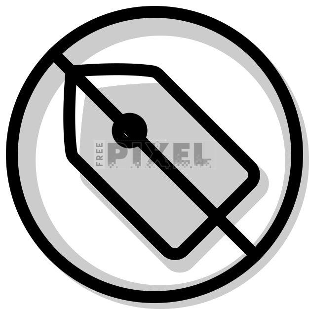 Free Svg - No Tag Icon | FreePixel.com