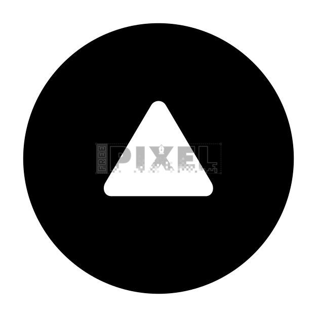 Free Svg - Triangle In Circle Icon | FreePixel.com