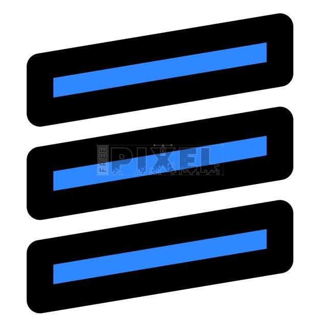 Free Svg - Three Horizontal Bars | FreePixel.com
