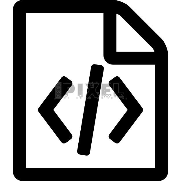 Free - Code File Icon | FreePixel.com