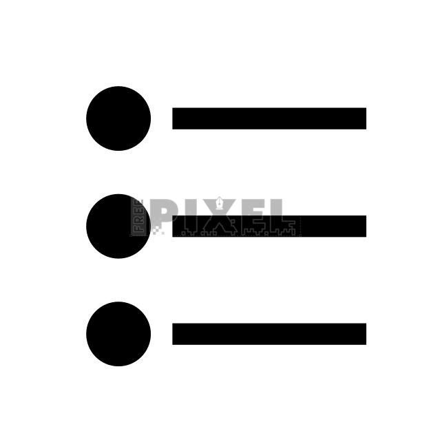 Free - Bullet Points Icon | FreePixel.com