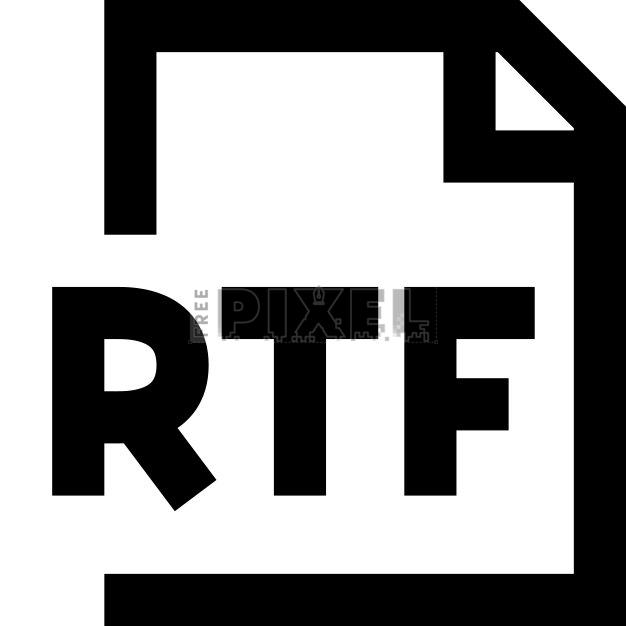 Free - RTF File Icon | FreePixel.com