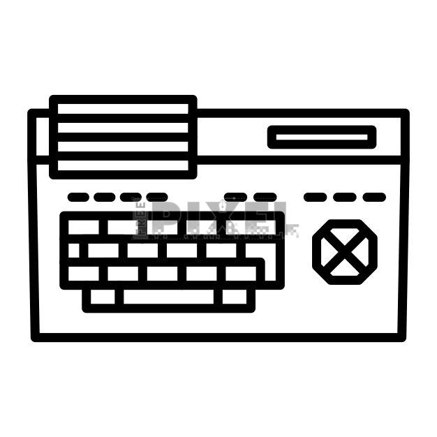 Free Svg - Computer Keyboard Icon | FreePixel.com
