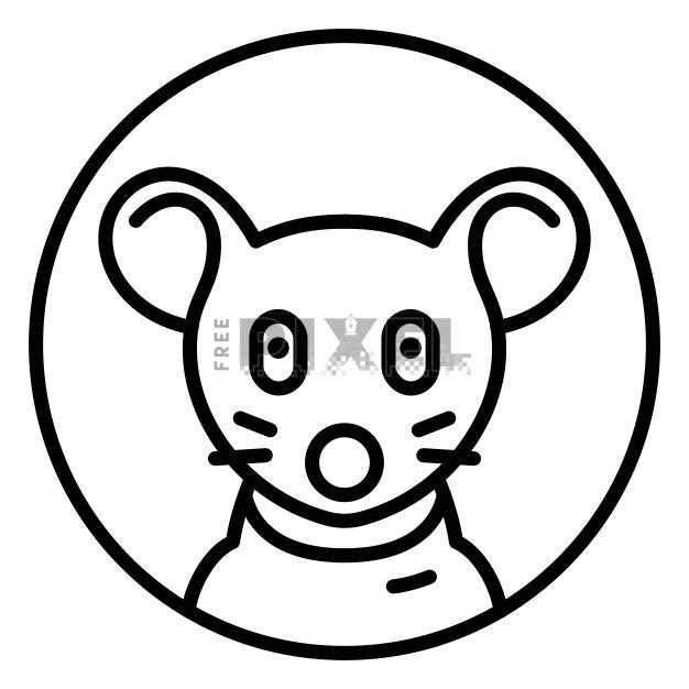 Free Svg - Mouse Head Icon | FreePixel.com