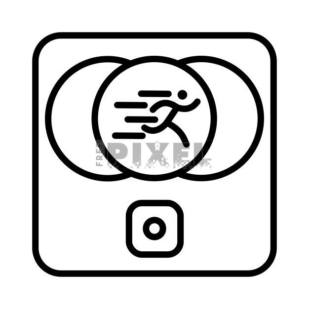 Free Svg - Running Man Icon | FreePixel.com