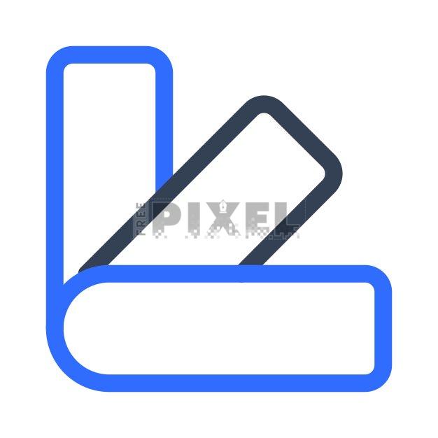 Free - L-Shaped Bracket Icon | FreePixel.com