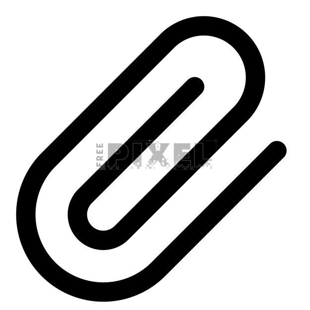 Free Svg - Paperclip Icon | FreePixel.com