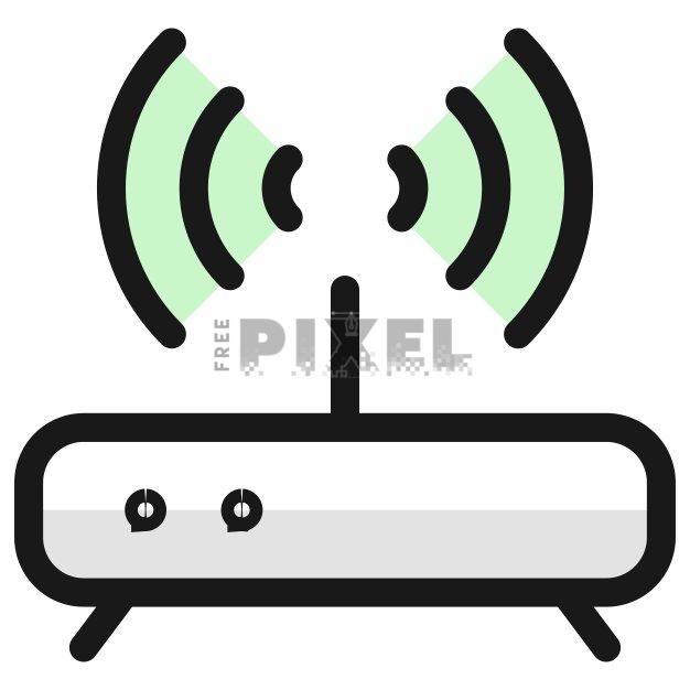 Free Svg - Wi-Fi Router Icon | FreePixel.com