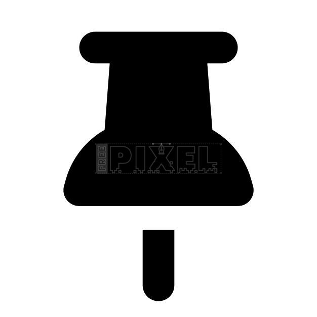 Free Svg - Push Pin Icon | FreePixel.com
