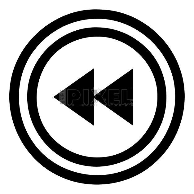 Free - Rewind Button Icon | FreePixel.com