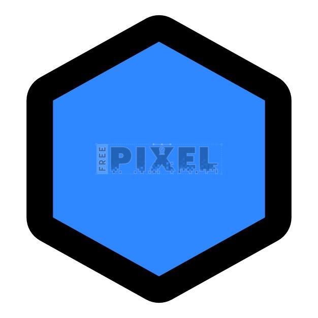 Free Svg - Hexagon Shape Icon | FreePixel.com