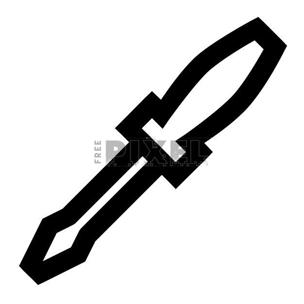 Free Svg - Dagger Icon | FreePixel.com