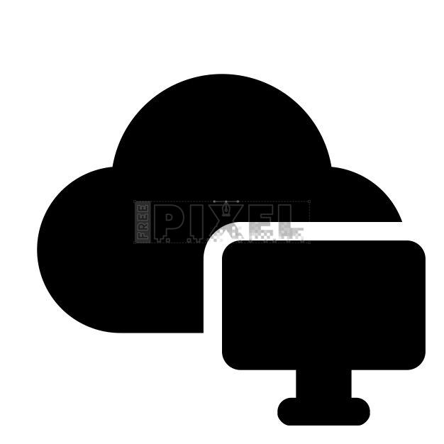 Free - Cloud Computer Icon | FreePixel.com