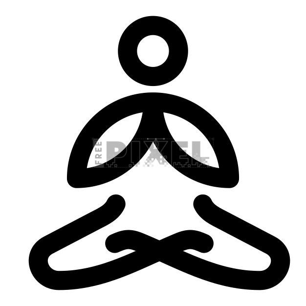 Free - Yoga Pose Icon | FreePixel.com