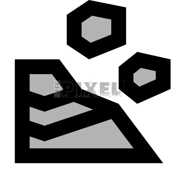 Free Svg - Rockfall Icon | FreePixel.com