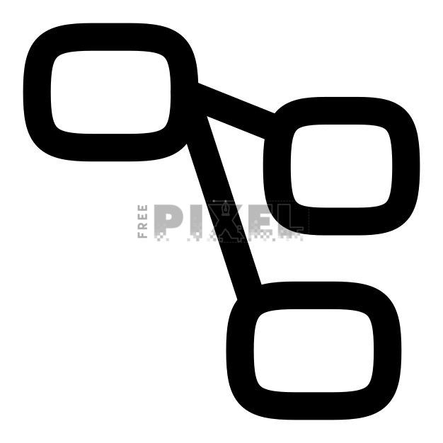 Free Svg - Linked Boxes Icon | FreePixel.com