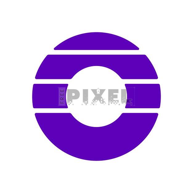 Free - Purple Circle With Horizontal Lines | FreePixel.com