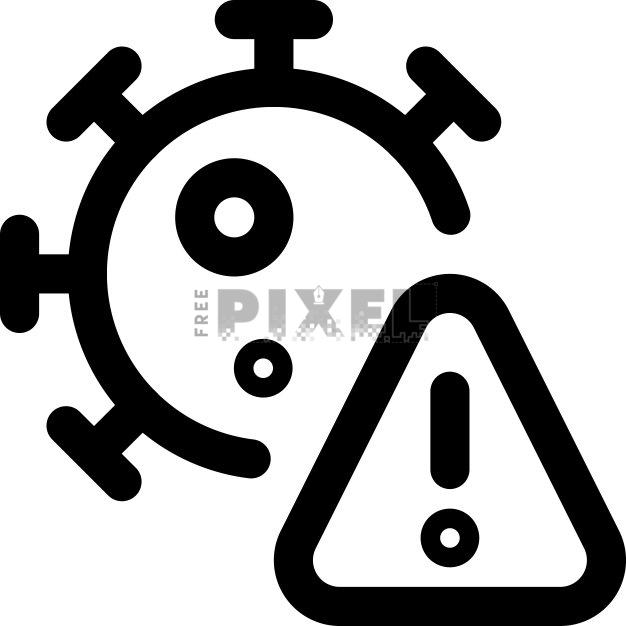 Free Svg - Virus Warning Icon | FreePixel.com