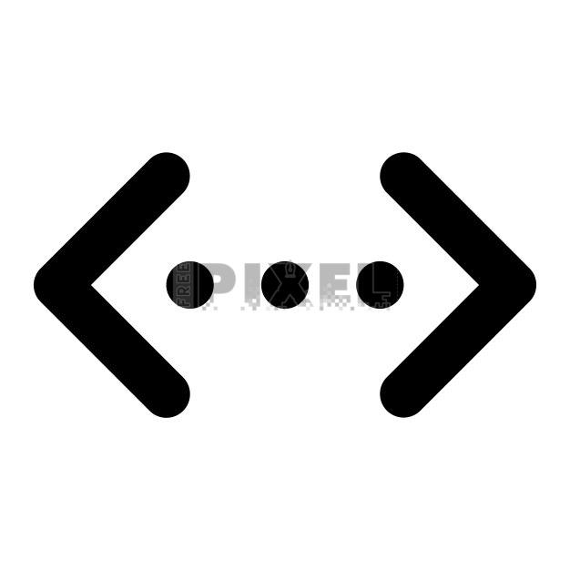 Free Svg - Code Brackets Icon | FreePixel.com