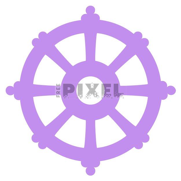 Free - Dharma Wheel Icon | FreePixel.com