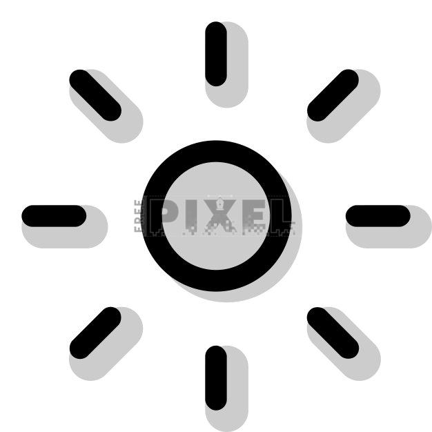 Free Svg - Sun Icon | FreePixel.com