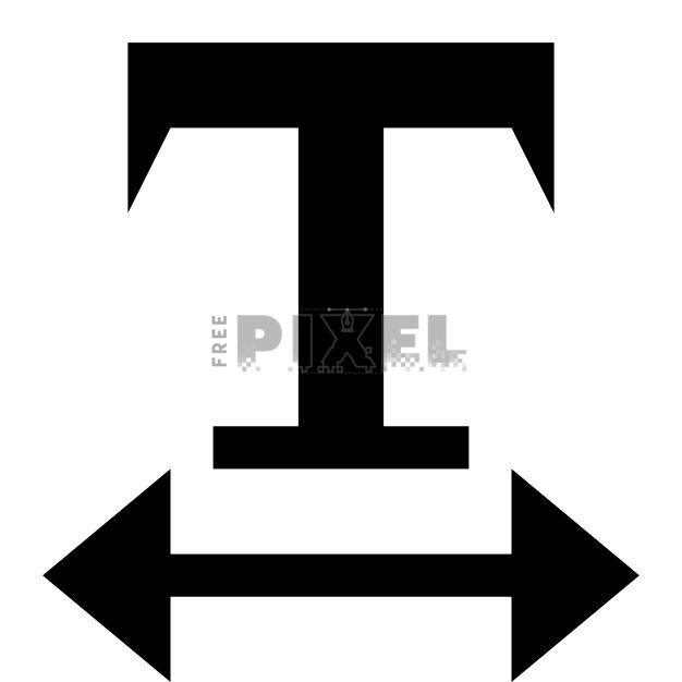 Free Svg - Text Resize Icon | FreePixel.com