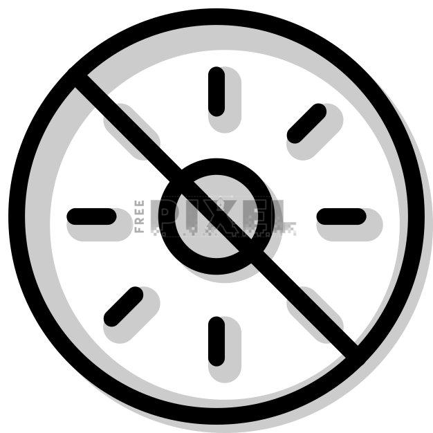 Free Svg - No Time Icon | FreePixel.com