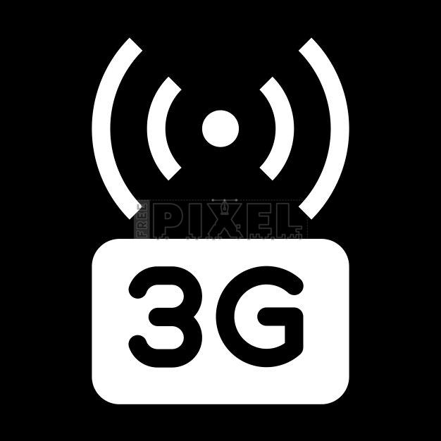 Free Svg - 3G Network Signal Icon | FreePixel.com