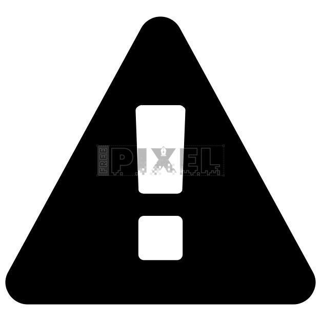 Free Svg - Warning Triangle Icon | FreePixel.com