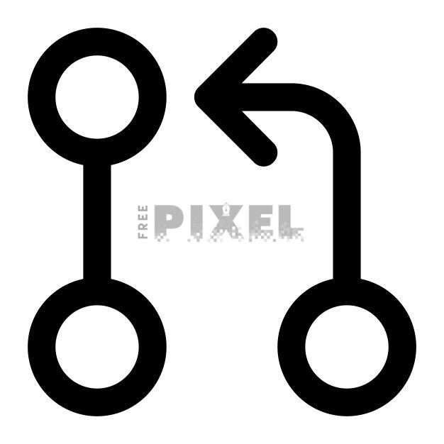 Free Svg - Arrow Connecting Two Circles | FreePixel.com