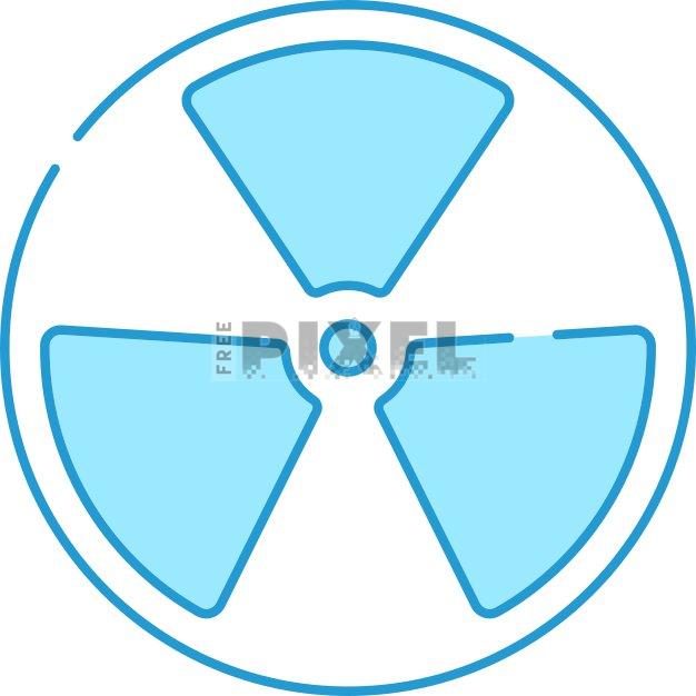 Free Svg - Blue And White Nuclear Circle Icon. | FreePixel.com