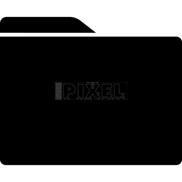 File Folder Icon In Black Color. | FreePixel.com