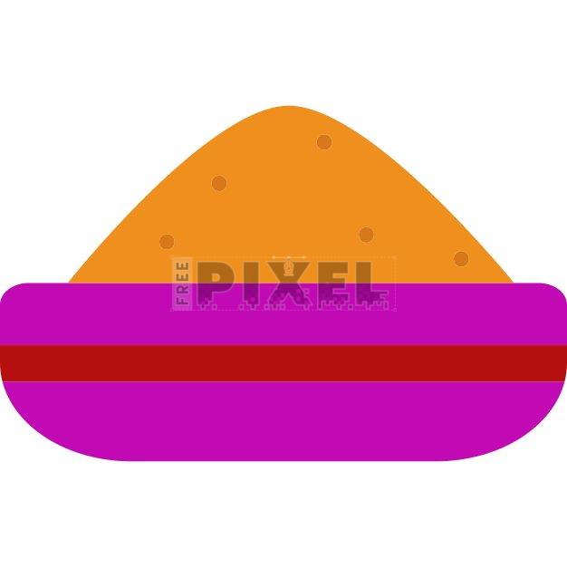 Free Svg - Isolated Sandalwood Powder Icon In Yellow And Pink Color ...