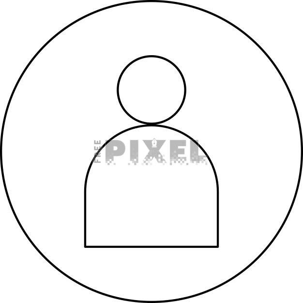 Free Svg - User Icon In Black Line Art. | FreePixel.com