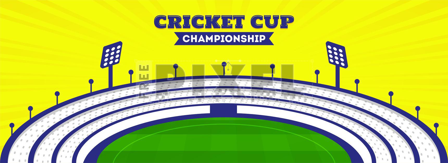 Free Vectors - Cricket Cup Championship Header Or Banner Design With ...