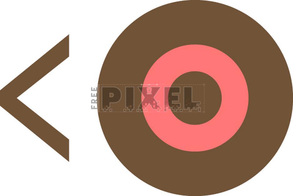 Free Icons - Flat Illustration Of Rewind Button In Brown Color ...