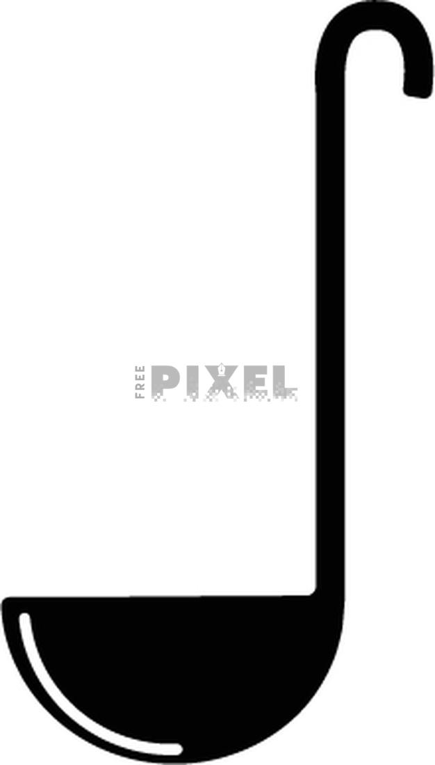Free Vectors - Flat Sign Or Symbol Of A Ladle. | FreePixel.com