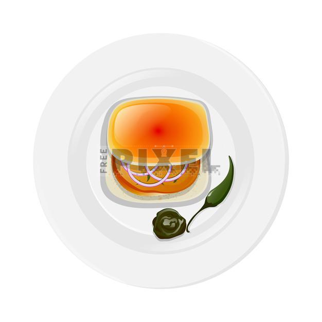 Free Vectors - Illustration Of Delicious Maharashtrian Dish Vada Pav On ...