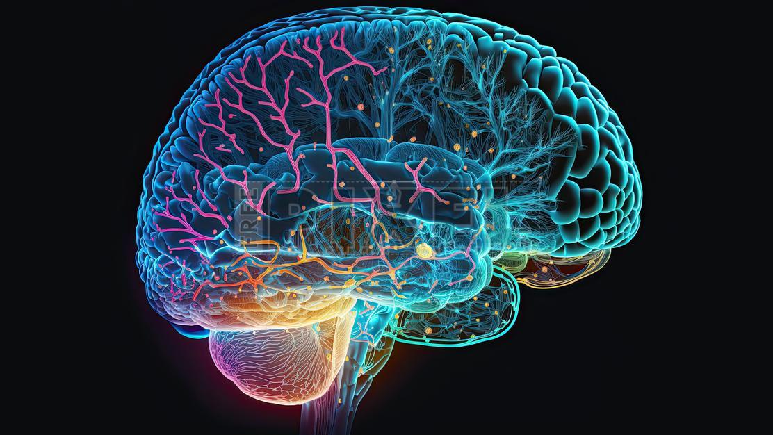 Free Illustrations - Quantum Computing Humanoid Brain With Neural Web ...
