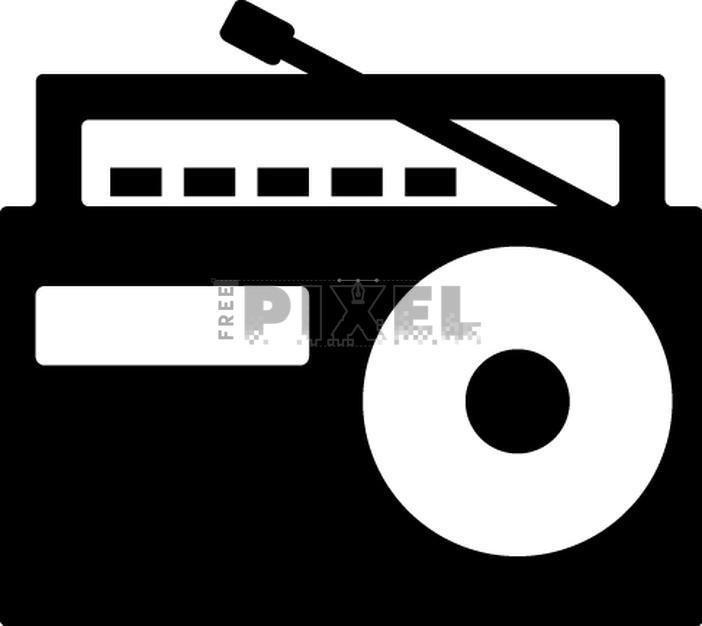 Free Vectors - Retro Radio Sign Or Symbol For Music. | FreePixel.com