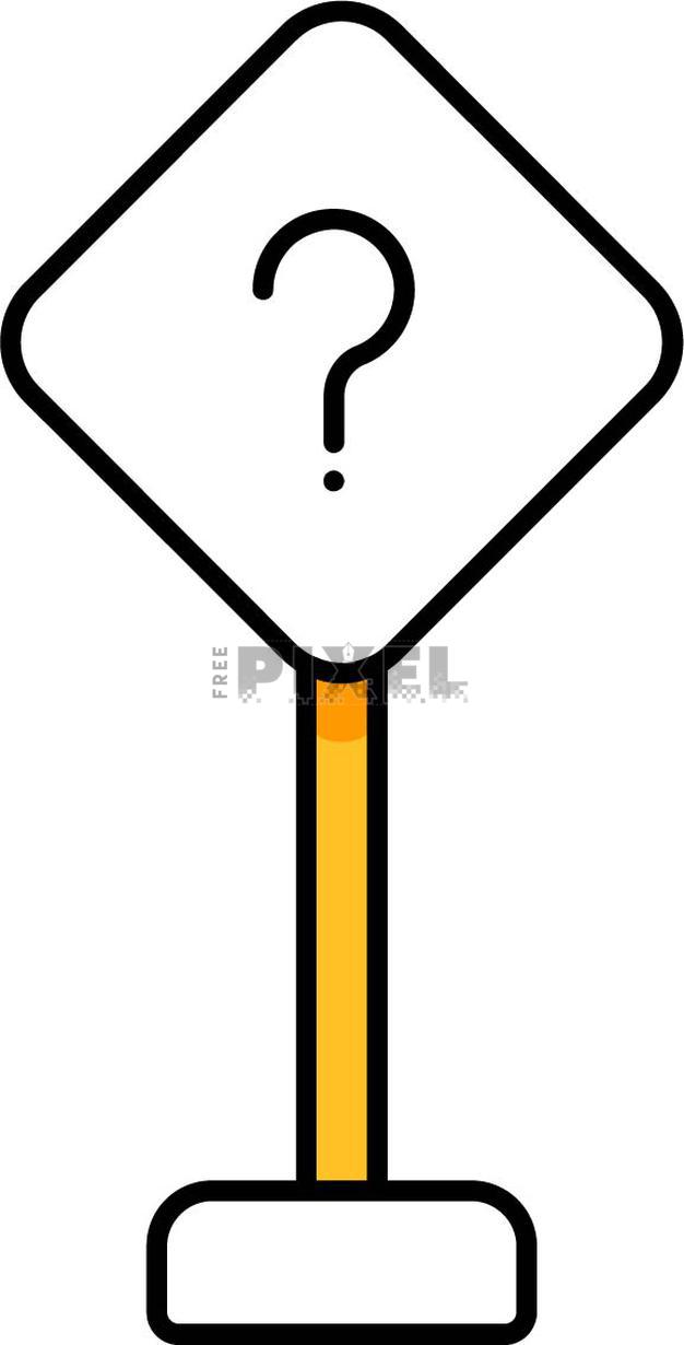 Free Icons - Vector Illustration Of Question Mark On Sign Board ...