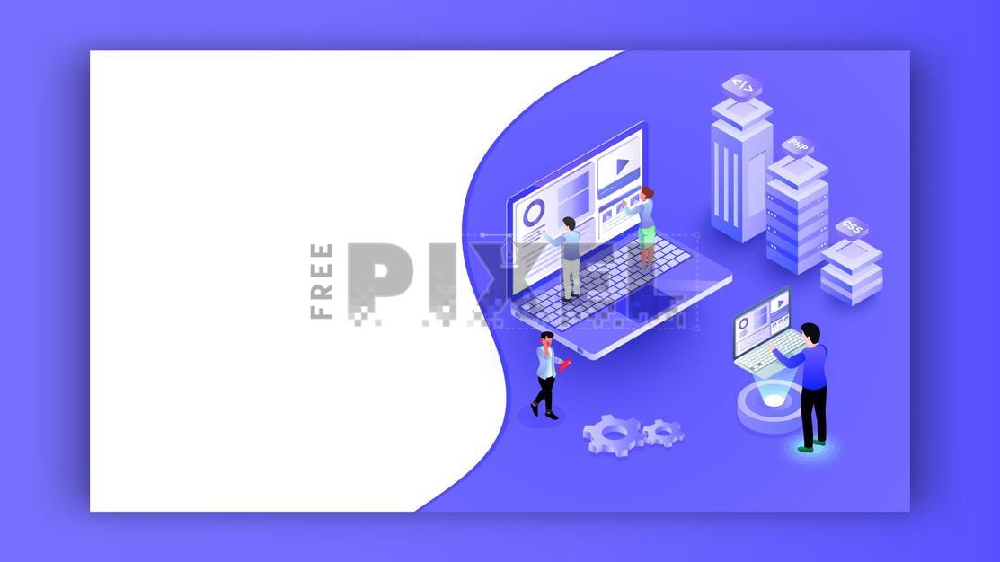 Free Vectors - 3D Isometric Illustration Of Miniature People Working On ...