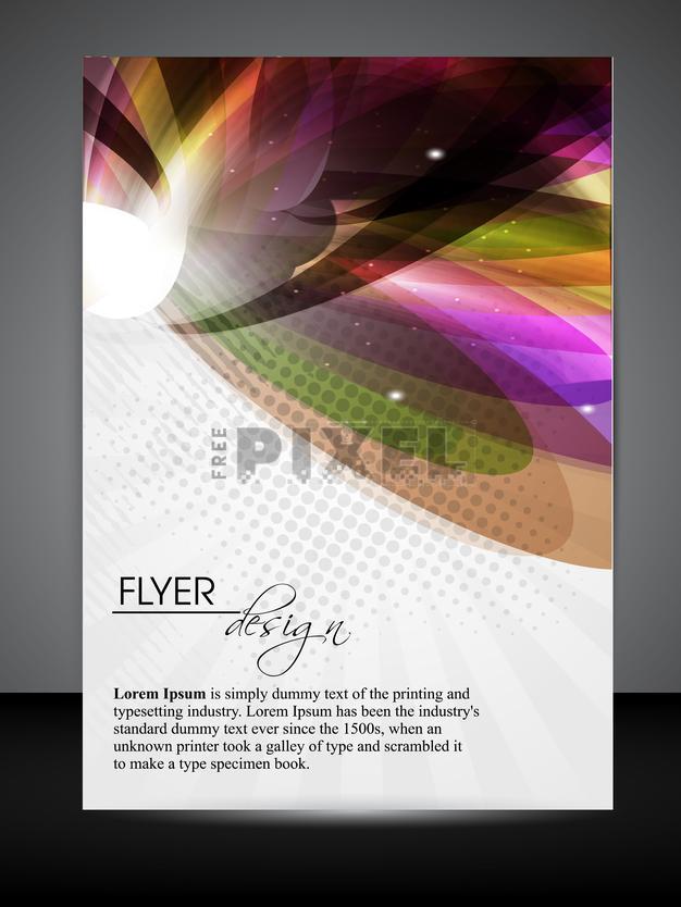Free Vectors - Abstract Vector Flyer Design. | FreePixel.com
