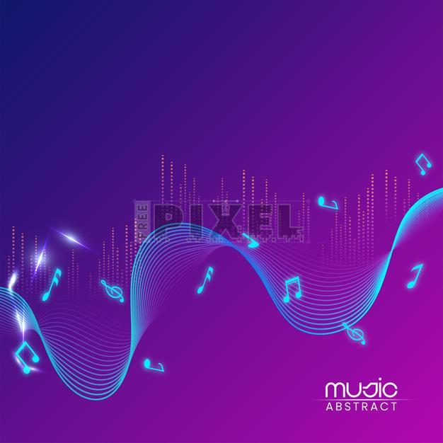 Free Vectors - Abstract Wavy Lines Background With Frequency Ranges And ...