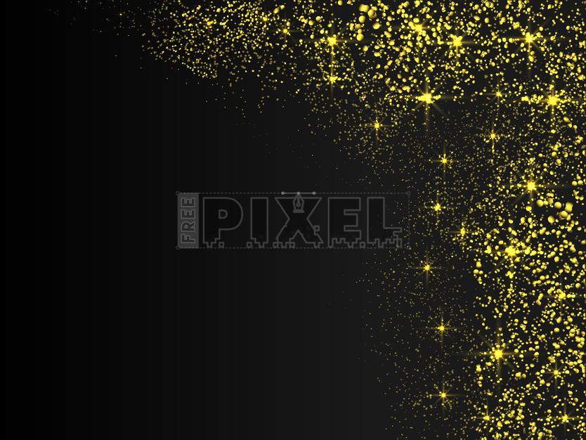 Free Vectors - Gold Glitter Texture Background. Elegant Golden Confetti ...